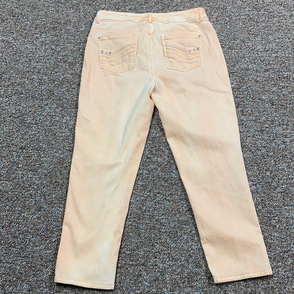 Chico platinum collection orange jeans. Size 1 or medium - Picture 4 of 13